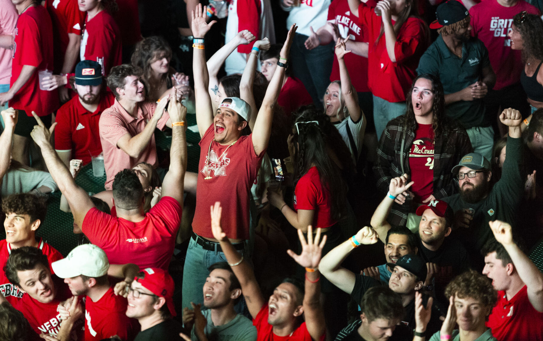 Fans at Railyard, Nebraska vs. Michigan State, 9.25